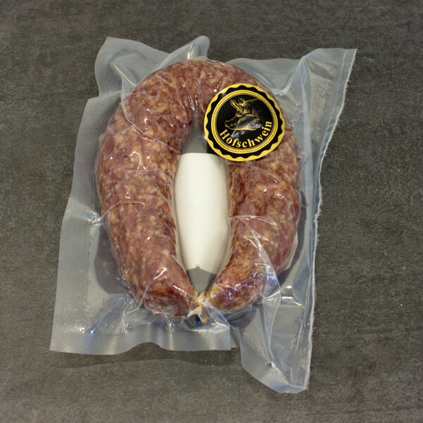 Mettwurstring luftgetrocknet, eingeschweißt Hofschwein 190g