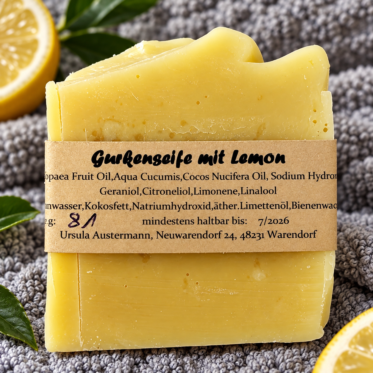 Gurkenseife mit Lemon ÜF 7%